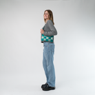 The Mint N Emerald Hip Pack being worn by a model