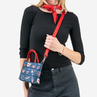 The American Made Petite Tote being worn by a model