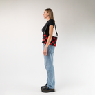 The Queen Of Hearts Large Hip Pack being used by a model