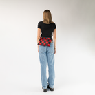 The Queen Of Hearts Large hip Pack being used by a model
