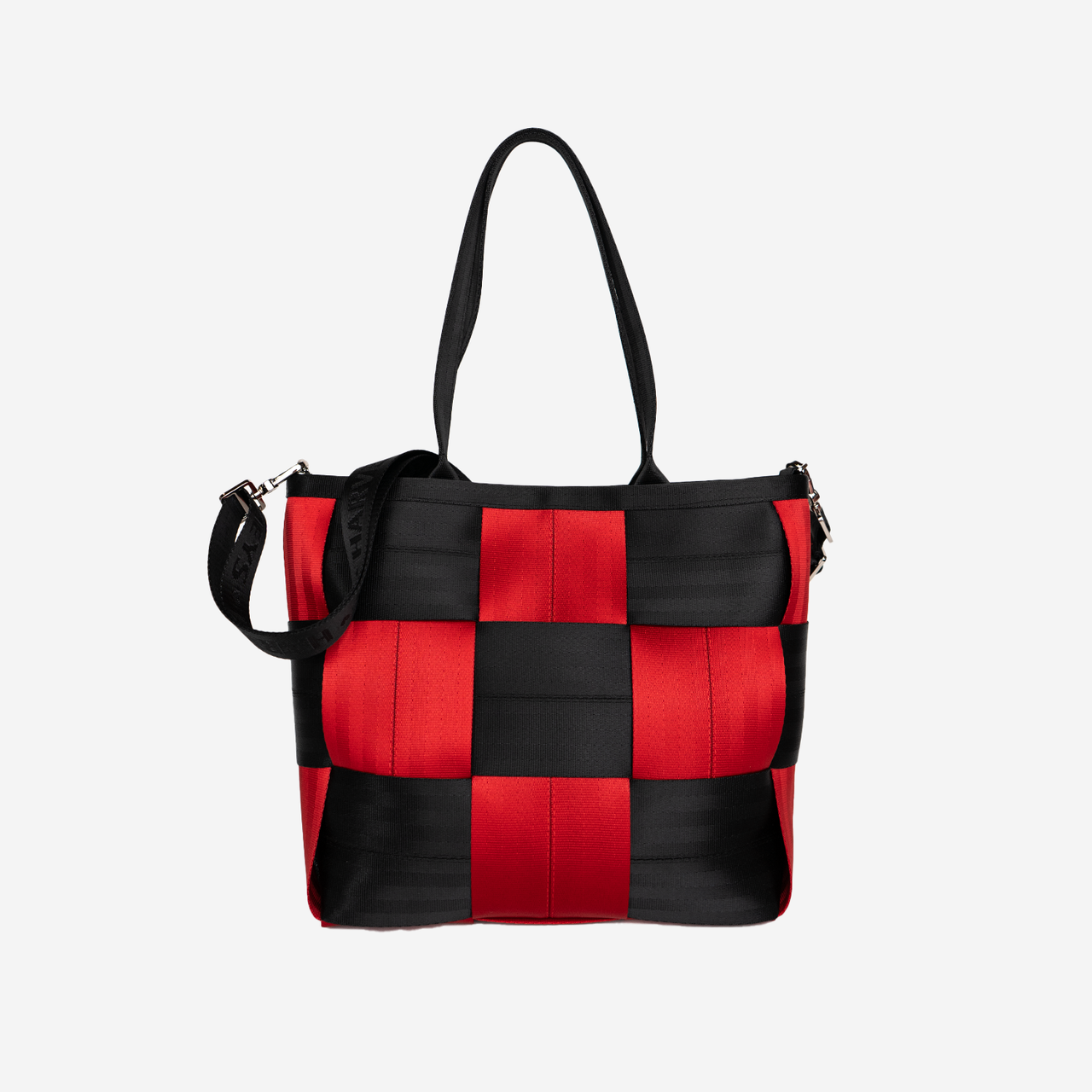The front of a Queen Of Hearts Medium Audrey Tote