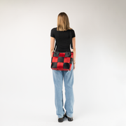 The Queen Of Hearts Medium Audrey Tote being worn by a model