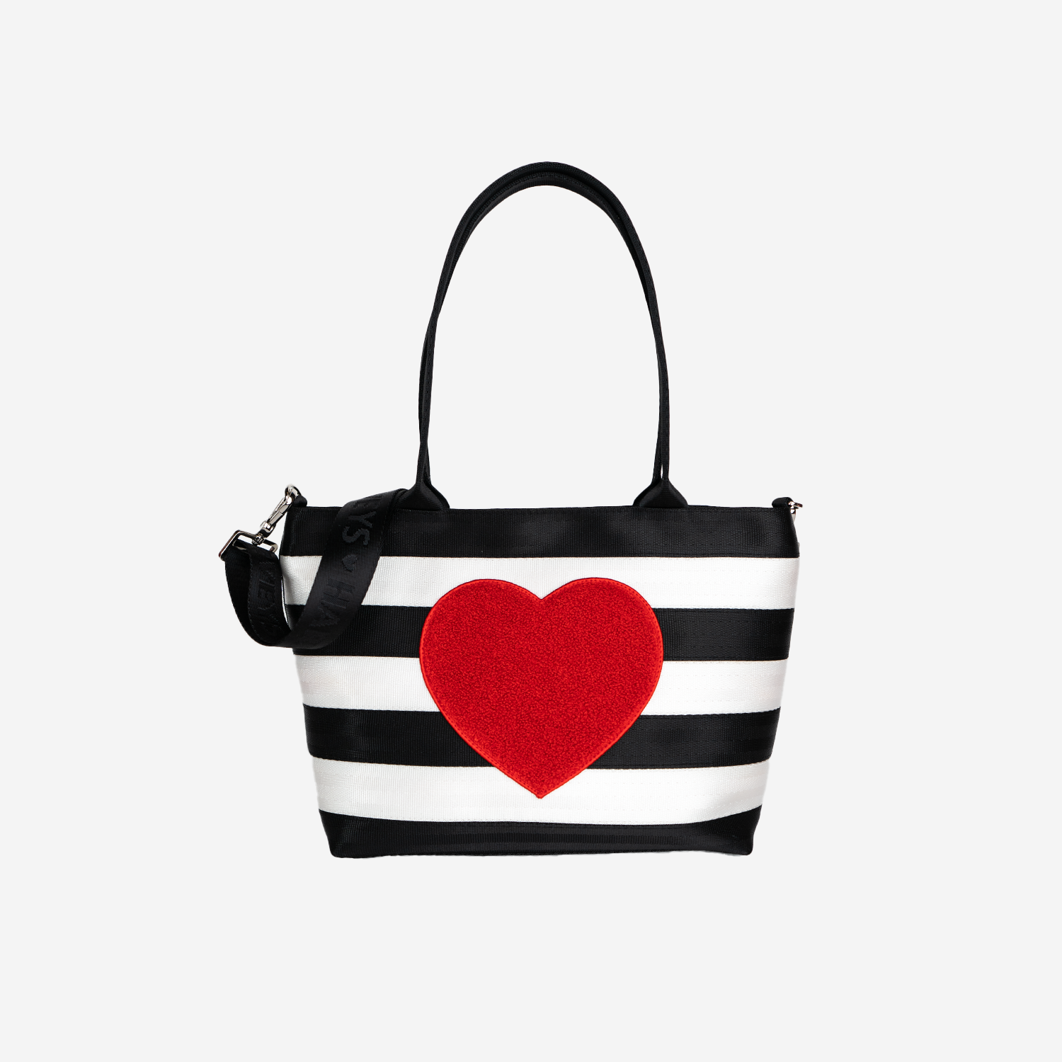 The front of the Queen Of Hearts Mini Streamline Tote