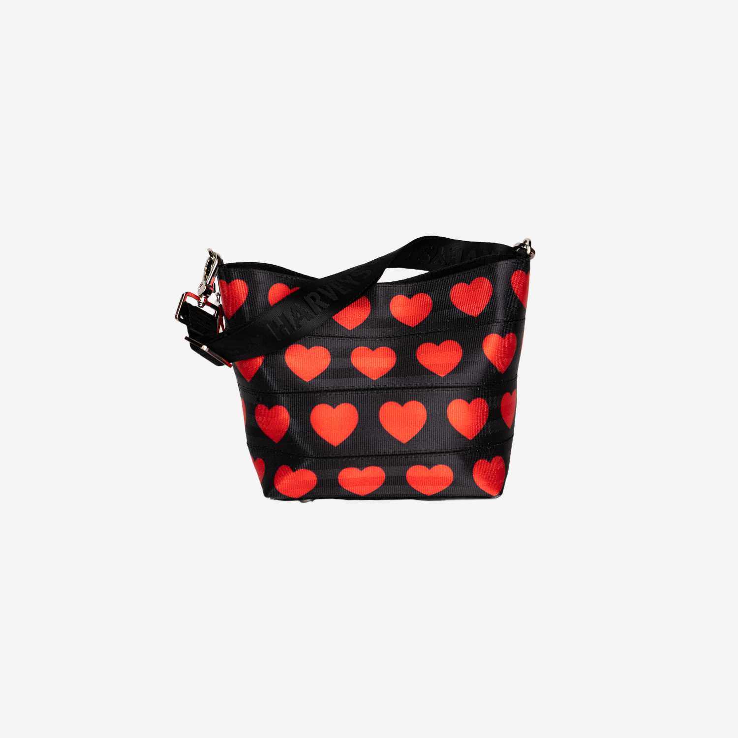 The front of a Queen Of Hearts Small Hobo