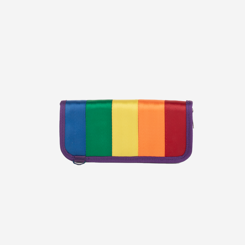 Clutch Wallet Rainbow Front View