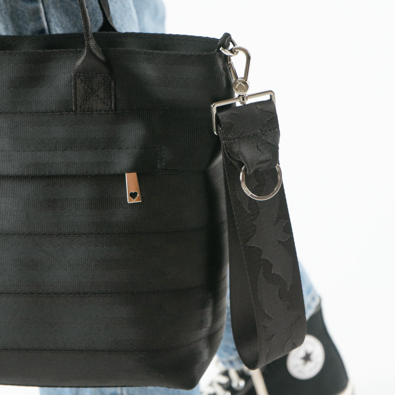 Release The Bats Keychain on a bag