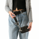 Release The Bats Bow Keychain on a wallet