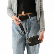 Release The Bats Bow Keychain on a wallet