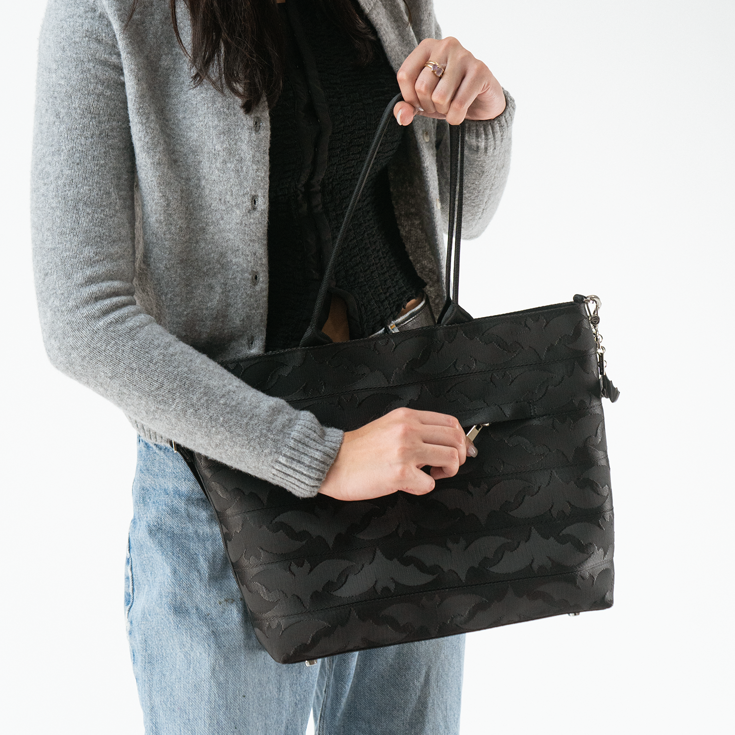 Release The Bats Medium Streamline Tote in a model's hands
