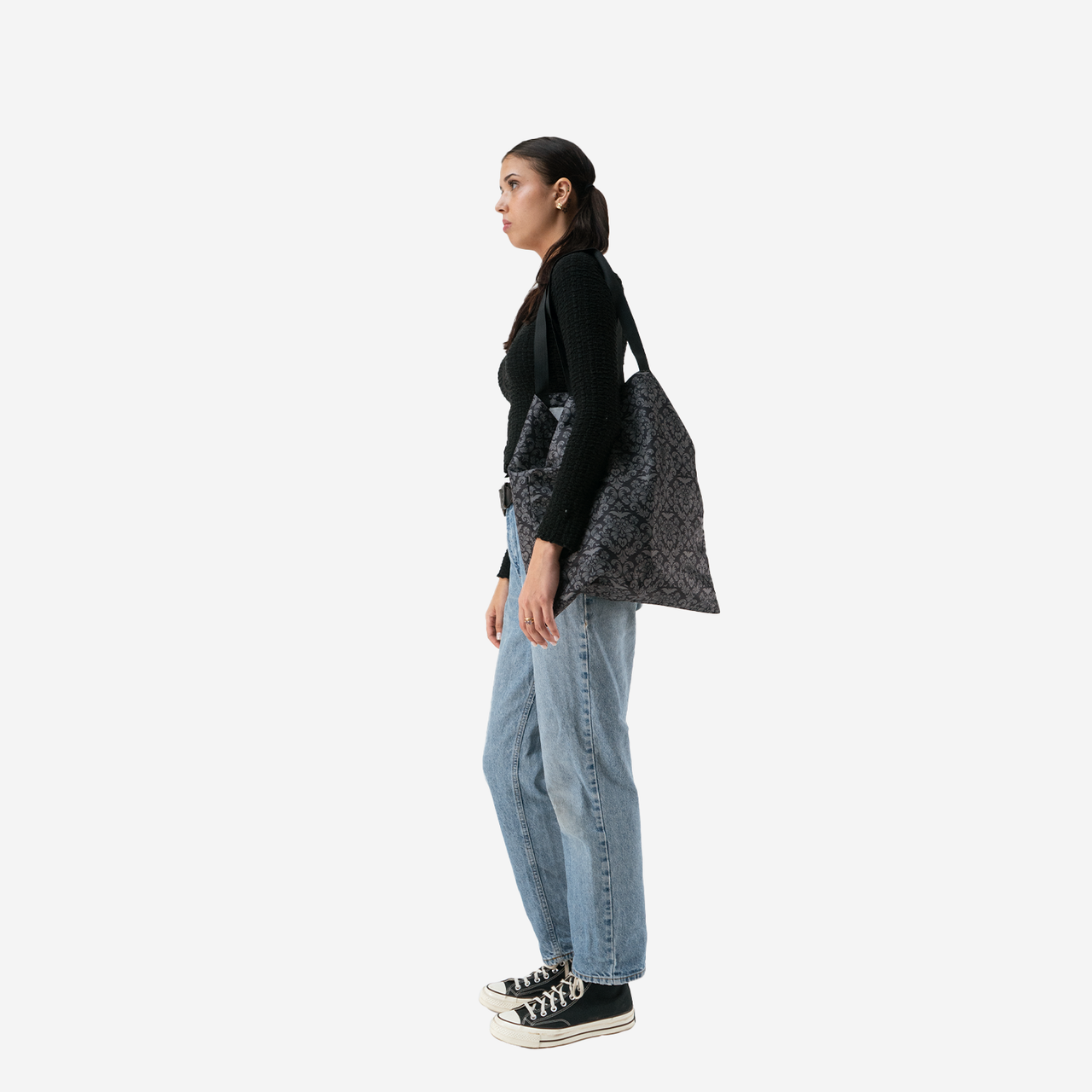 Release The Bats Shopper Tote on a model