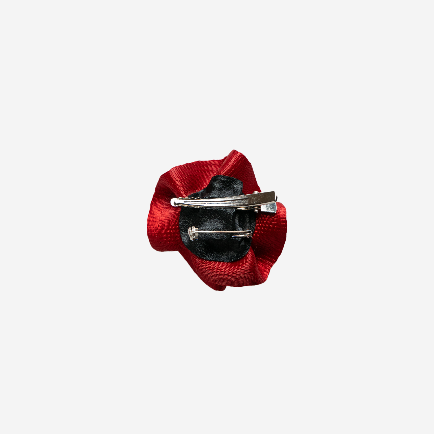 Back View of Rosette Clip Classic Red
