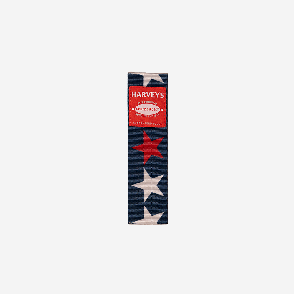 The front of the RWB Stars Seatbelt Bookmark