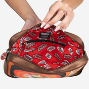 Saturday morning tv crossbody interior view