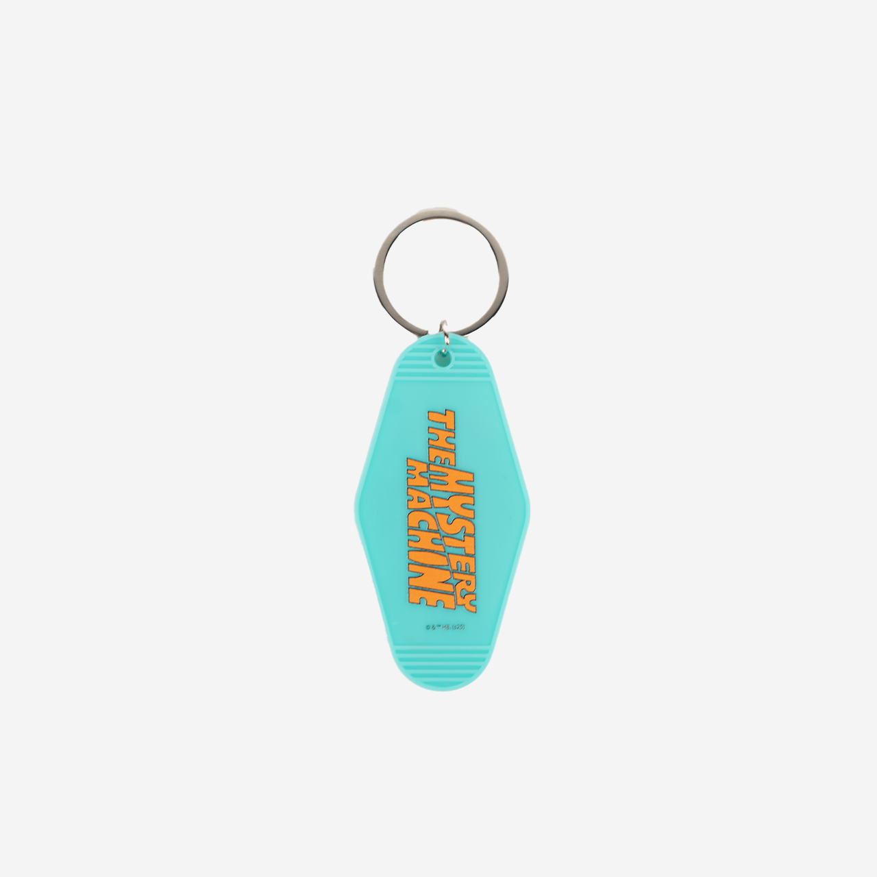 The back of a Mystery Machine Hotel Key Tag