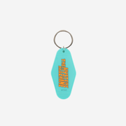 The back of a Mystery Machine Hotel Key Tag