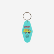 The front of a Mystery Machine Hotel Key Tag