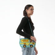 Mystery Machine Crossbody on a model