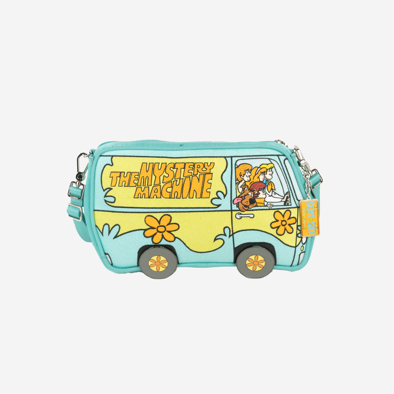 The front of a Mystery Machine Crossbody