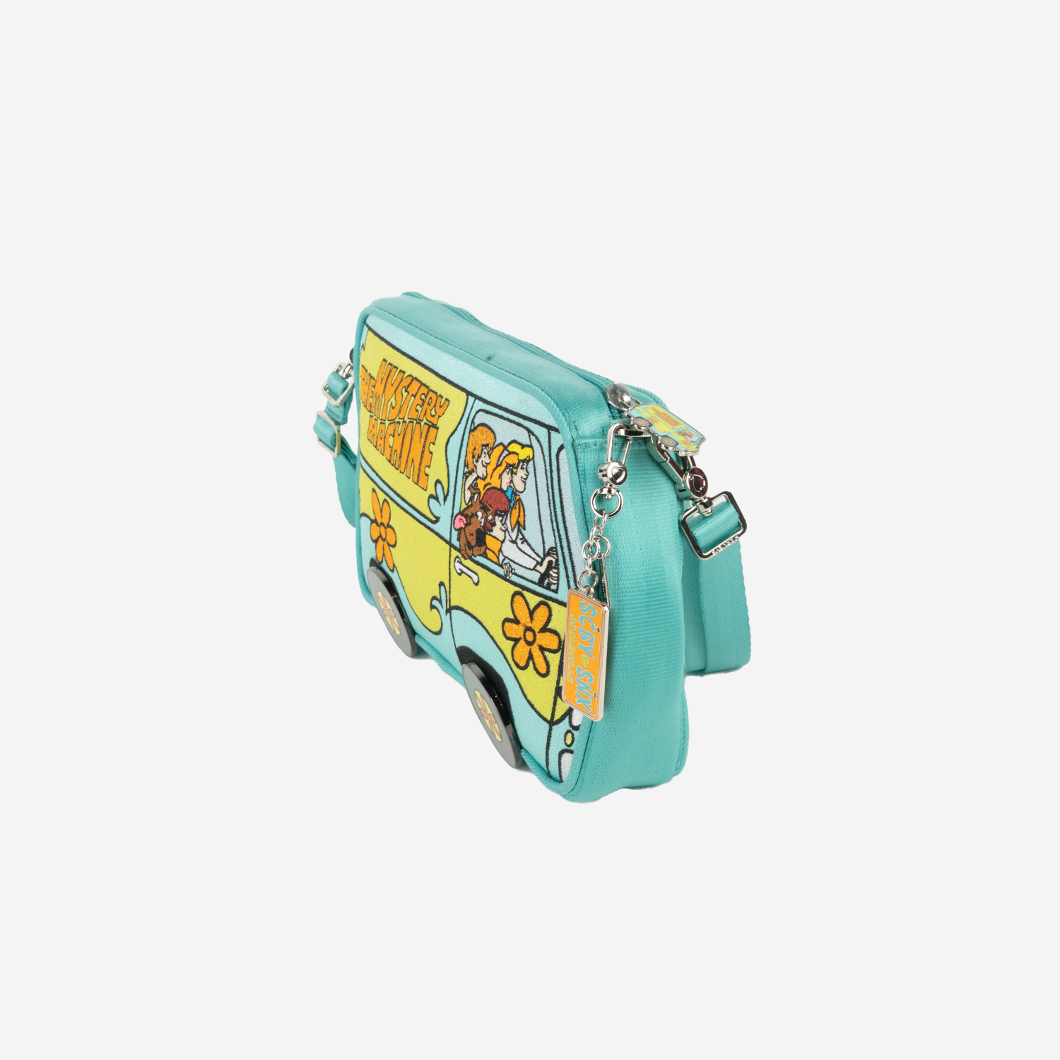 The side of a Mystery Machine Crossbody