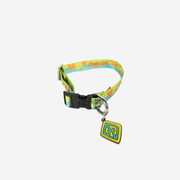 The front of a Scooby-Doo Mystery Machine Floral Dog Collar