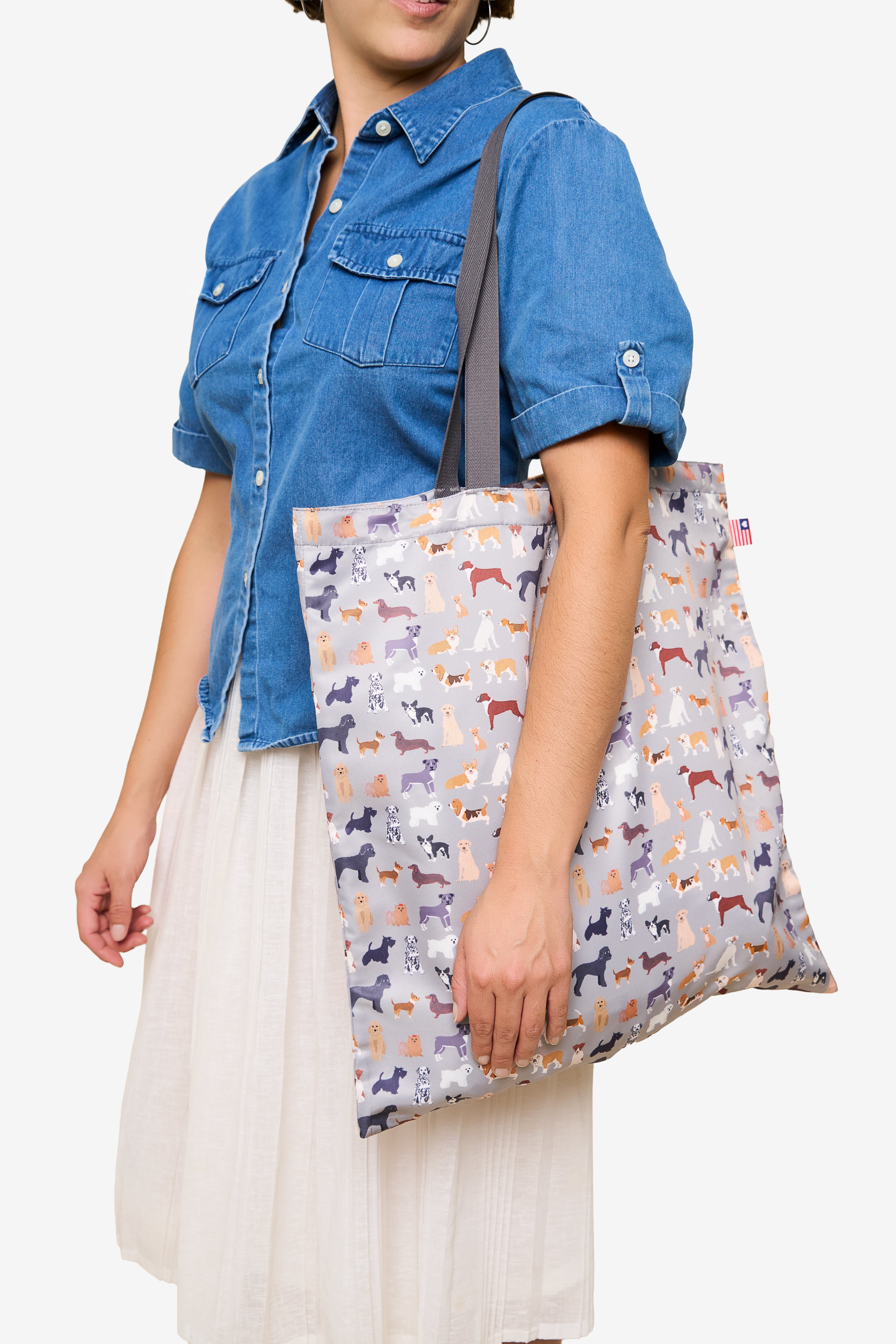 Shopper Tote Top Dog on Model