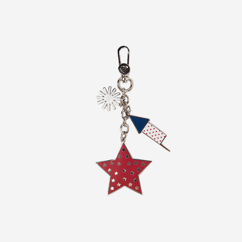 Backside Spangled keychain
