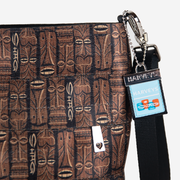 Streamline crossbody shag tiki detail