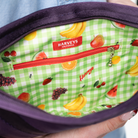 The inside of a Grape Soda Sydney Clutch