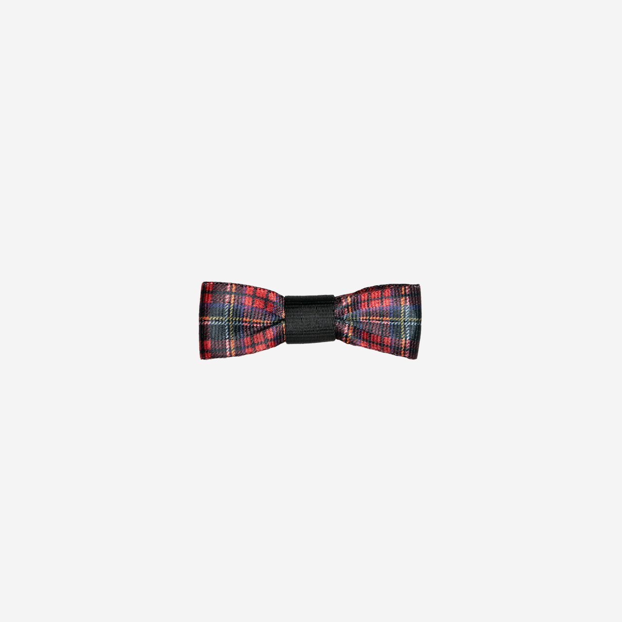 The front of a Tartan Bow Clip