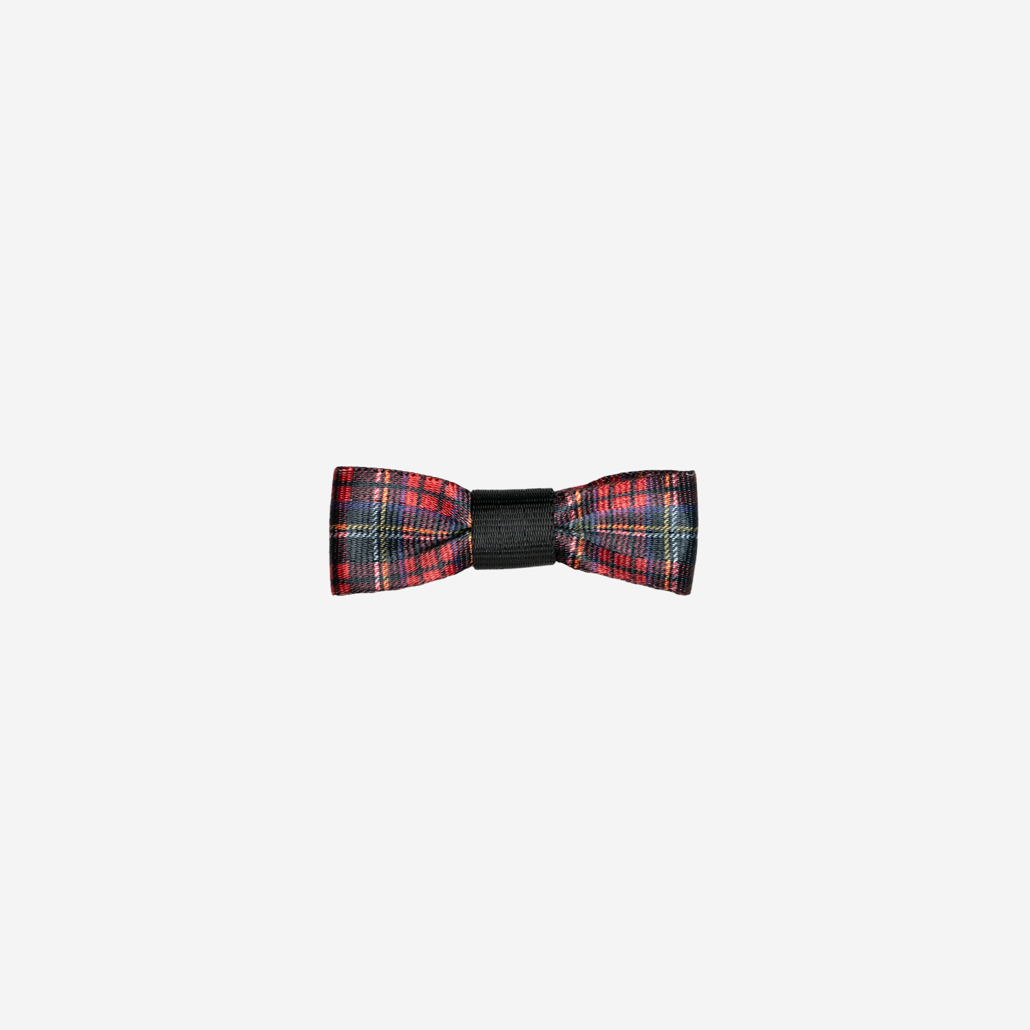 The front of a Tartan Bow Clip