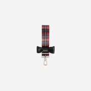 The front of a Tartan Bow Keychain