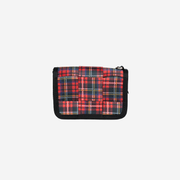 The front of a Tartan Fun Size Wallet