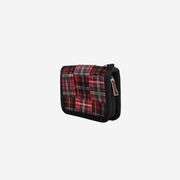 The side view of a Tartan Fun Size Wallet