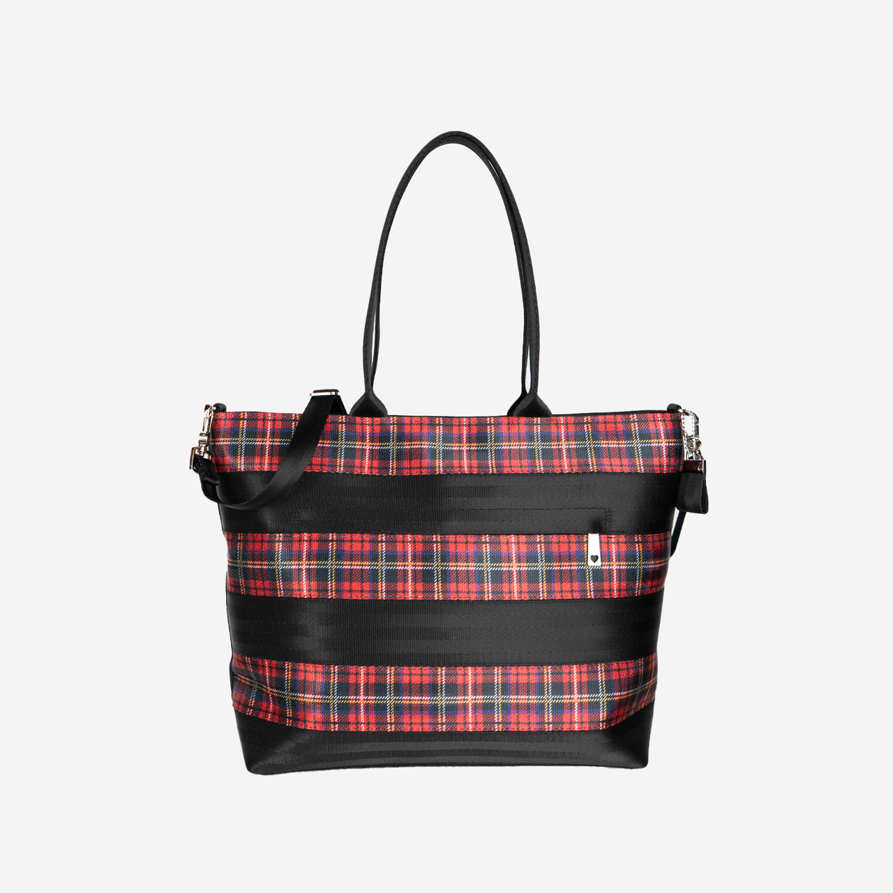 The front of a Tartan Medium Streamline Tote