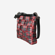 The side view of a Tartan Mini Messenger
