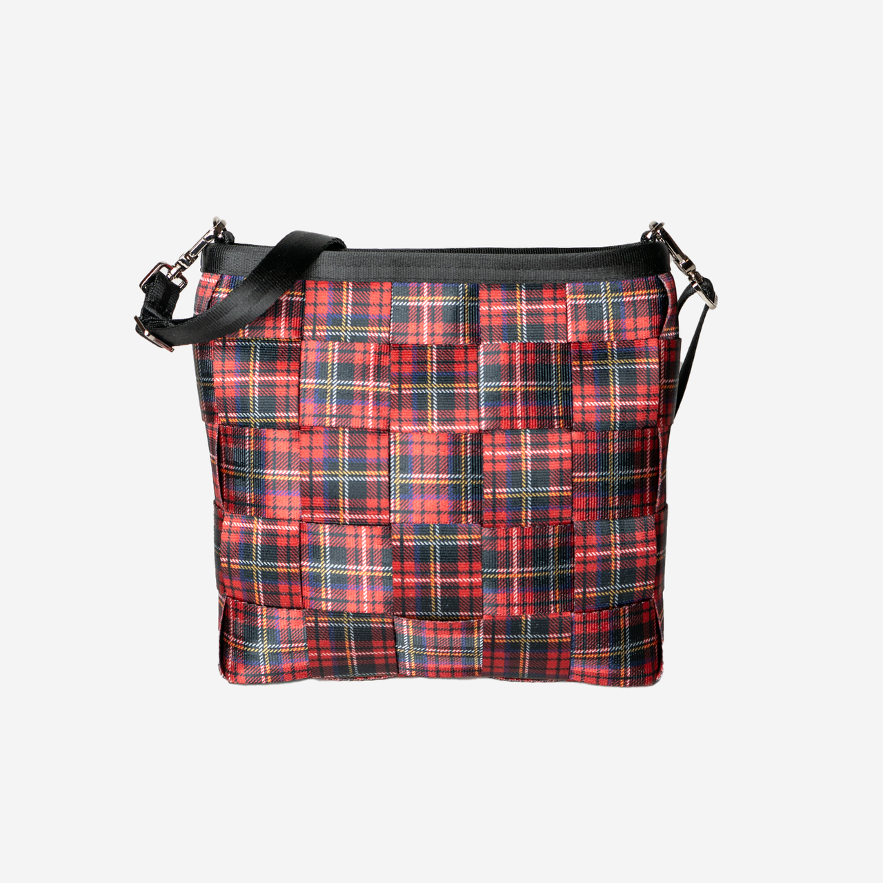 The front of a Tartan Mini Messenger