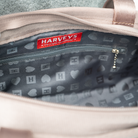 The inside of a Satchel in Taupe
