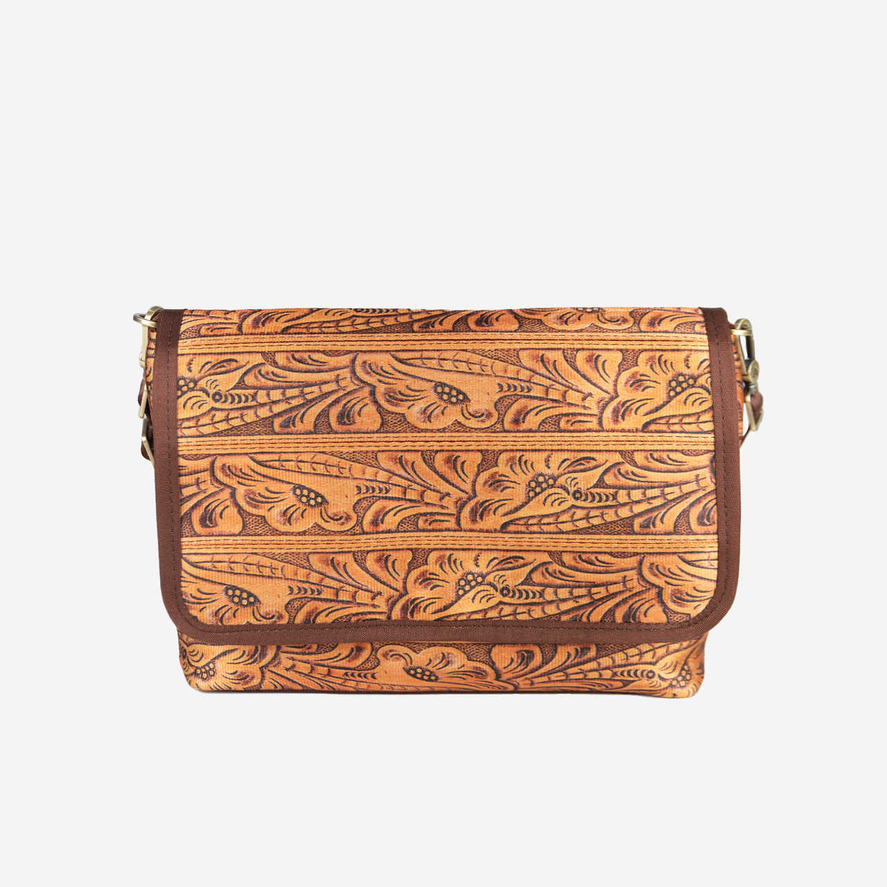 Medium Foldover / Tooled Leather