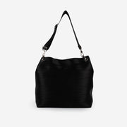 Black Large Hobo Front View