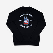 sweatshirt american made back detail